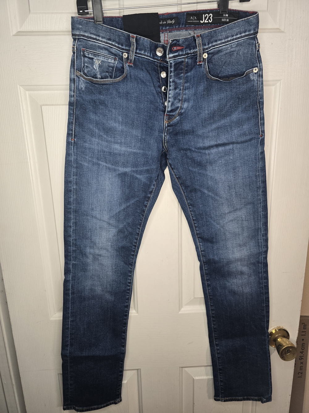 Armani Exchange Slim Straight Men’s Jeans - Medium Blue Wash